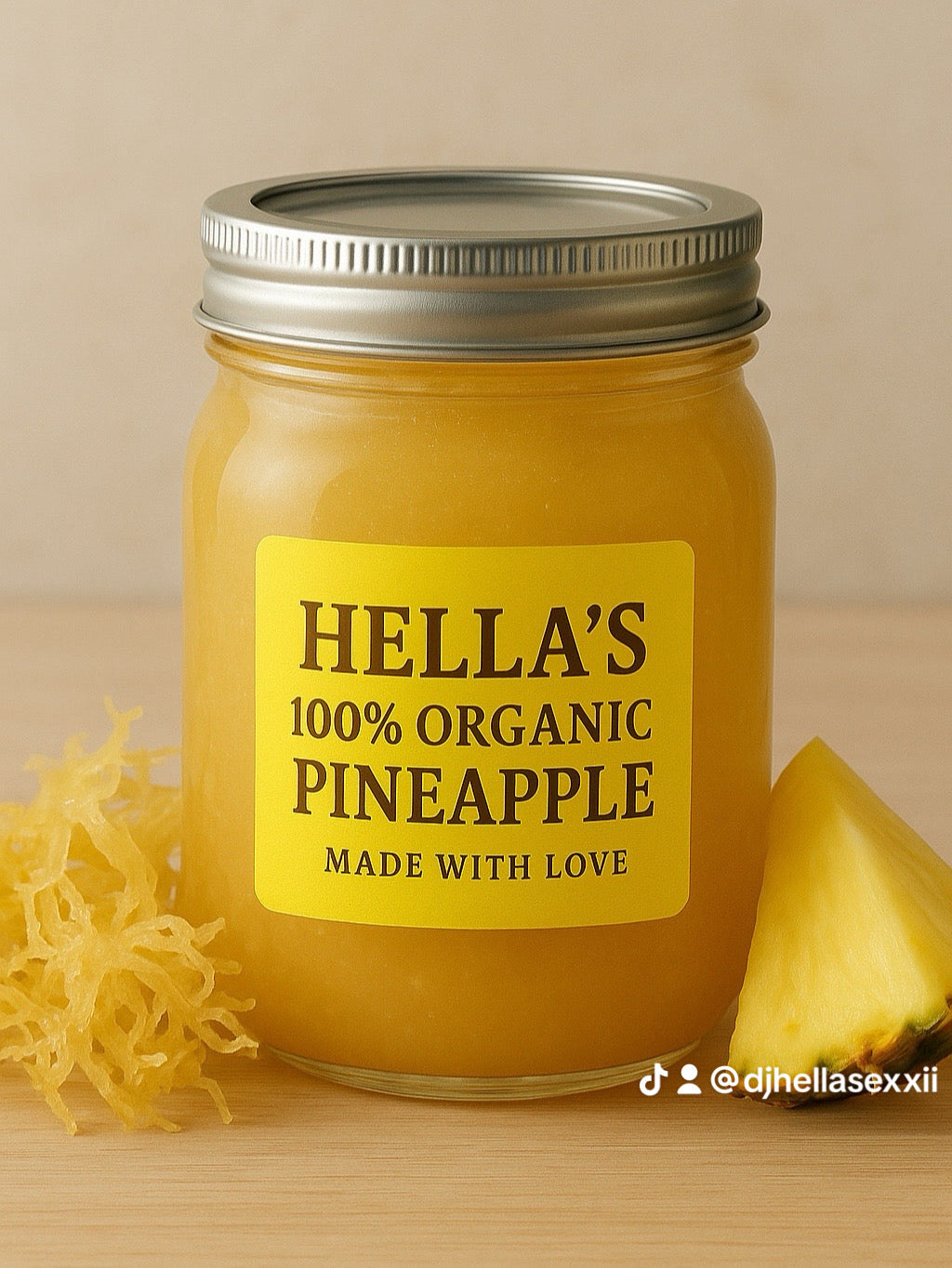 HELLA’S ORGANIC GINGER & TURMERIC ROOT SEAMOSS