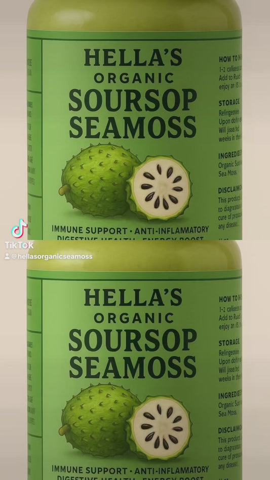 HELLA’S ORGANIC SOURSOP SEAMOSS