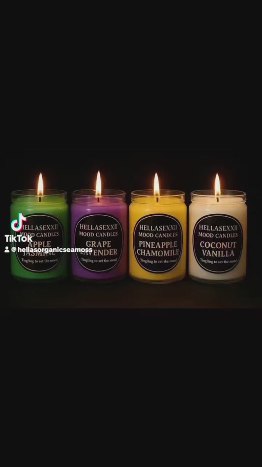 TRY MY NEW “HELLASEXXII MOOD CANDLES”That creates a powerful blend primarily known for promoting relaxation, relieving stress and anxiety, and improving sleep quality. The oils work synergistically to enhance each other's effects and also with bergamot oi